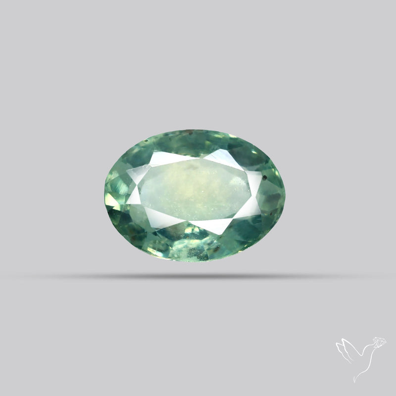 Faceted Australian Blue-Green Sapphire Natural Unheated