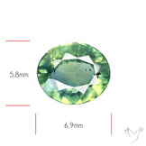 Faceted Australian Blue-Green Sapphire Natural Unheated