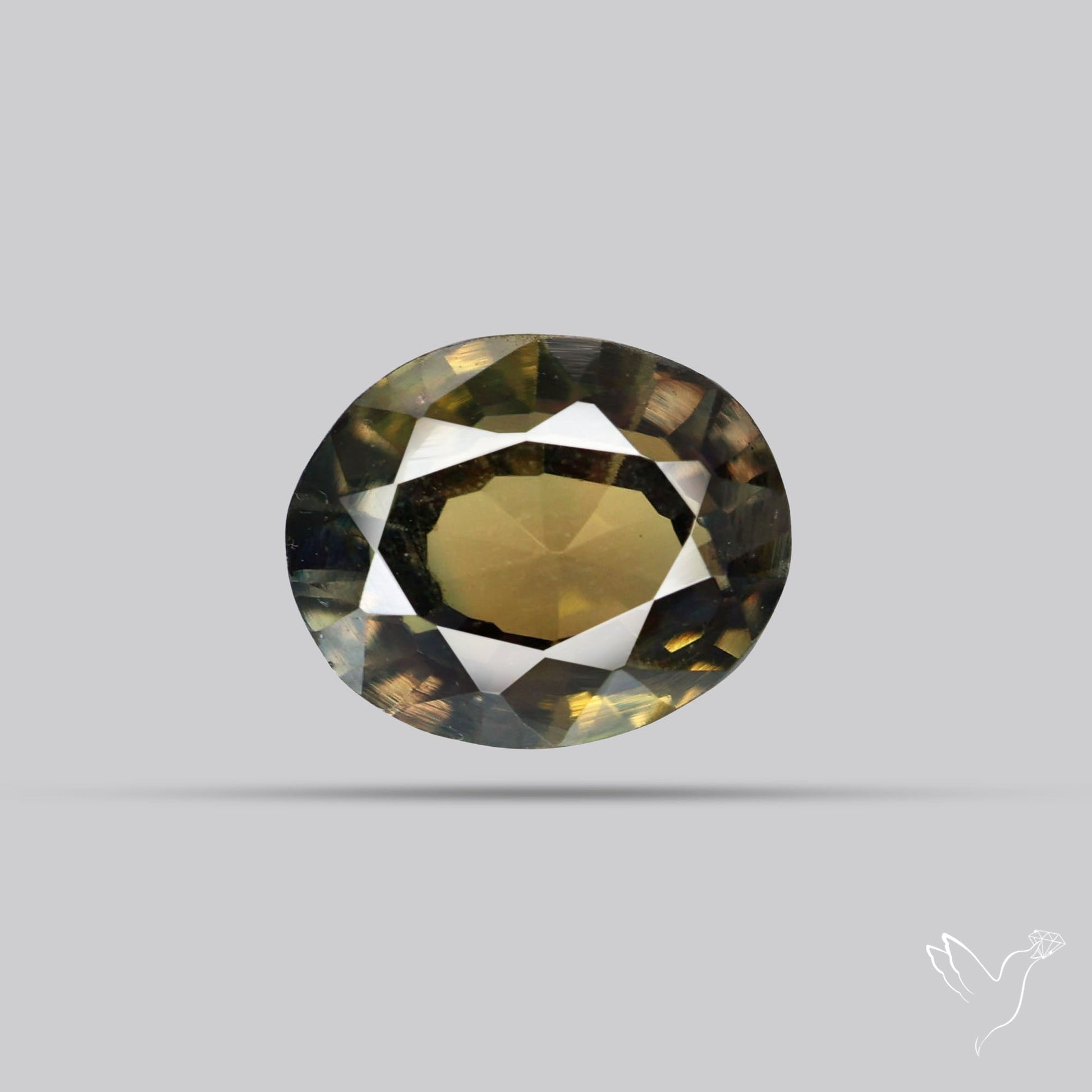 Faceted Australian Blue-Green Sapphire Natural Unheated