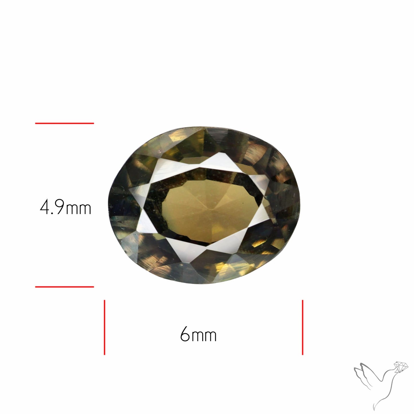 Faceted Australian Blue-Green Sapphire Natural Unheated