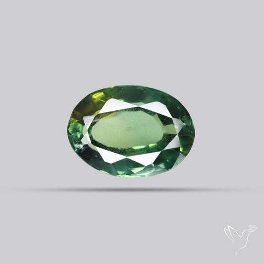Faceted Australian Blue-Green Sapphire Natural Unheated