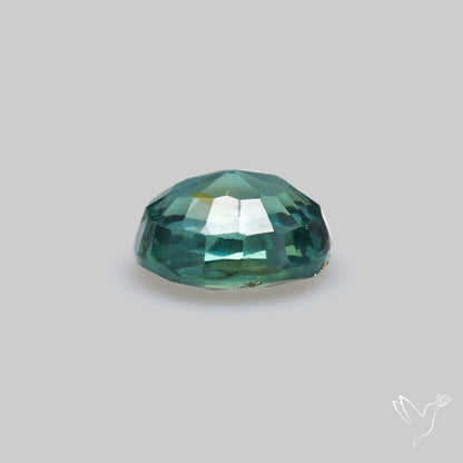 Faceted Australian Blue-Green Sapphire Natural Unheated