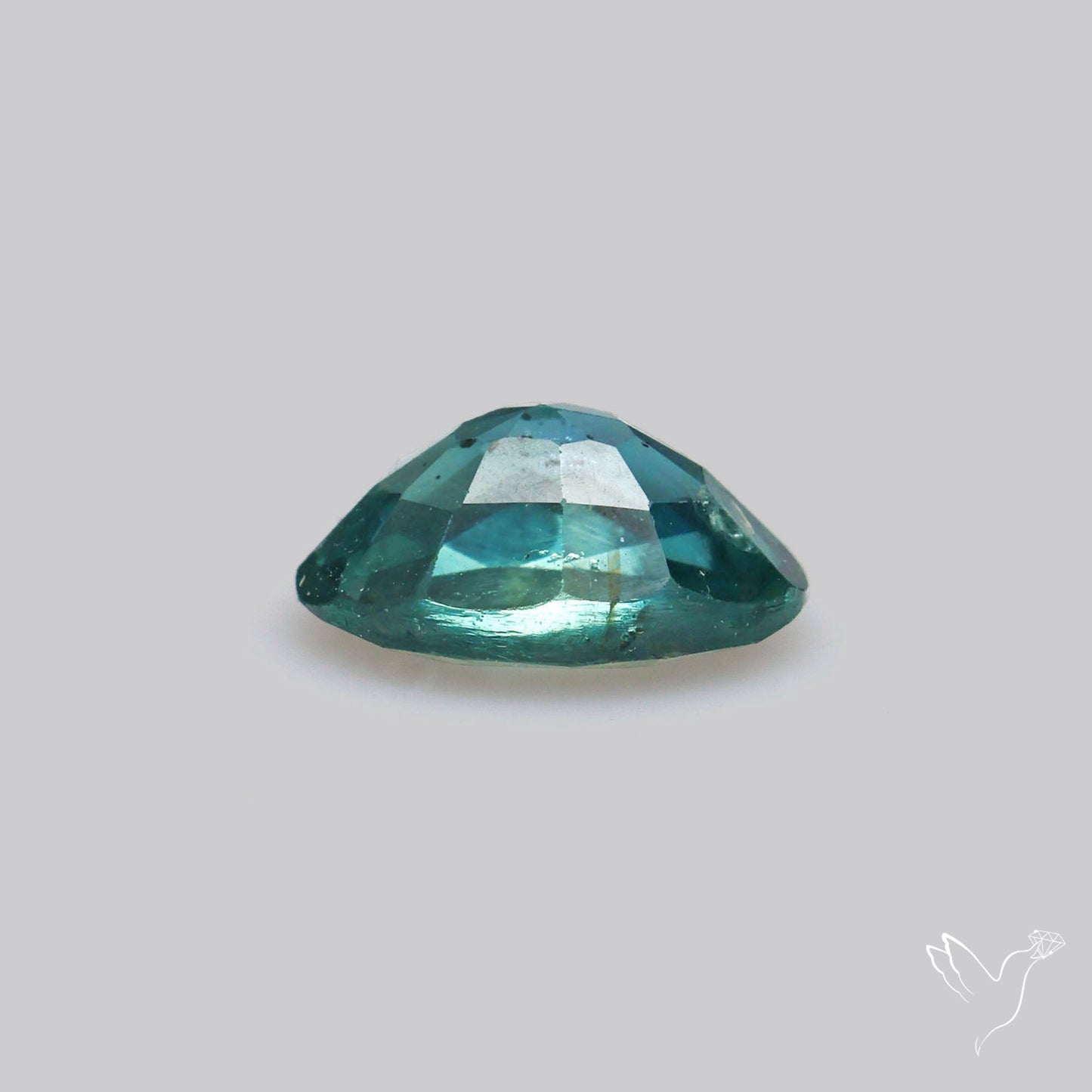 Faceted Australian Blue-Green Sapphire Natural Unheated