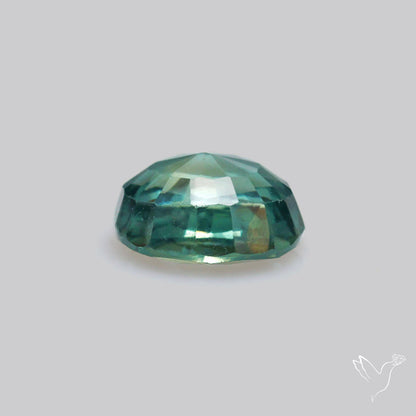 Faceted Australian Blue-Green Sapphire Natural Unheated