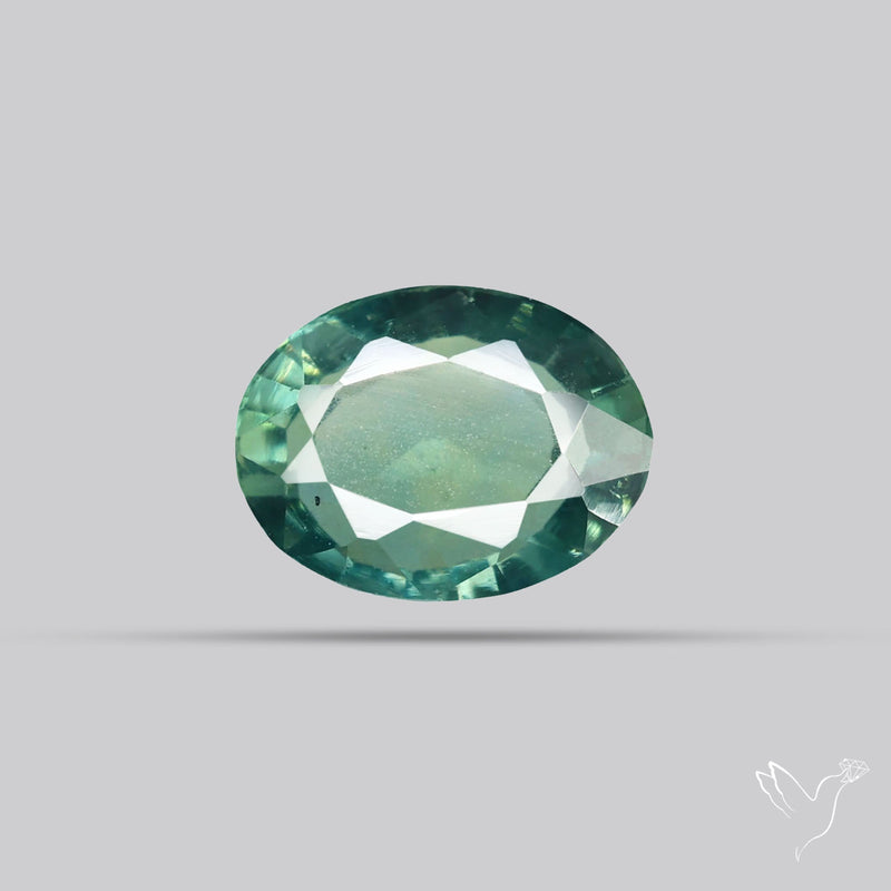 Faceted Australian Blue-Green Sapphire Natural Unheated