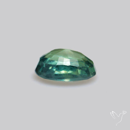 Faceted Australian Blue-Green Sapphire Natural Unheated