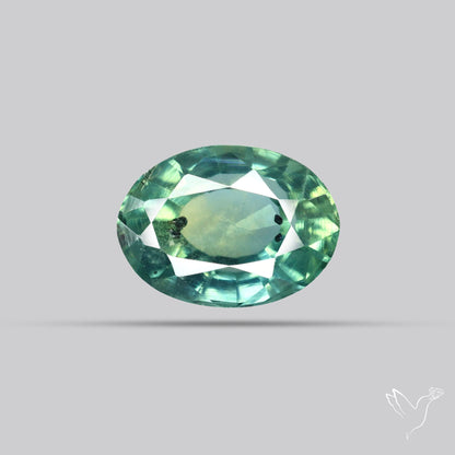 Faceted Australian Blue-Green Sapphire Natural Unheated