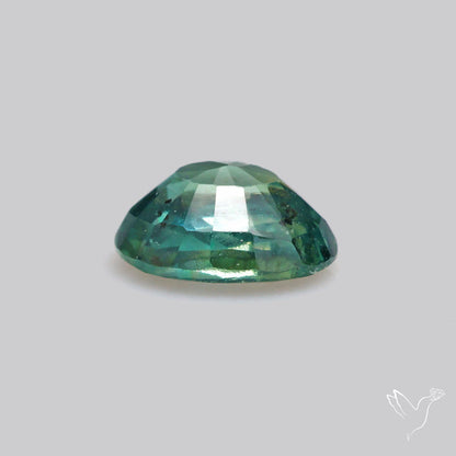 Faceted Australian Blue-Green Sapphire Natural Unheated
