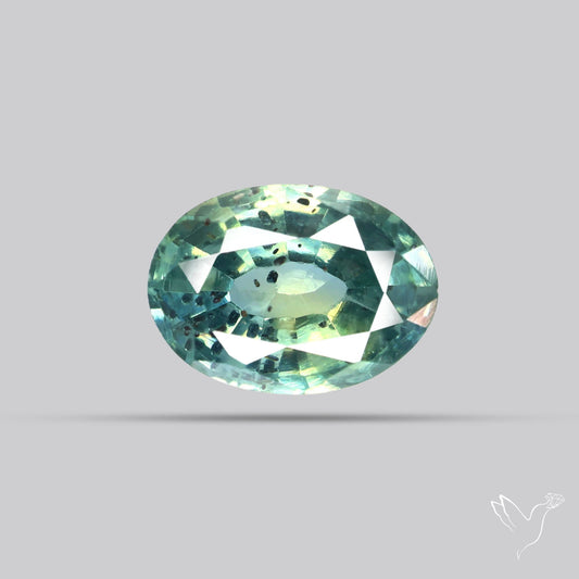 Faceted Australian Blue-Green Sapphire Natural Unheated