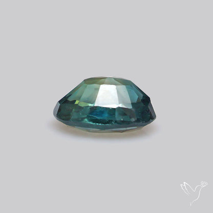 Faceted Australian Blue-Green Sapphire Natural Unheated
