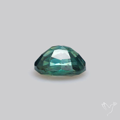 Faceted Australian Blue-Green Sapphire Natural Unheated