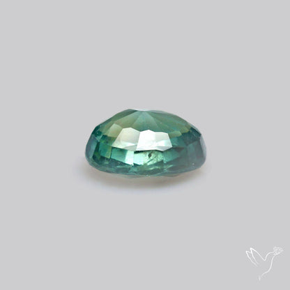Faceted Australian Blue-Green Sapphire Natural Unheated