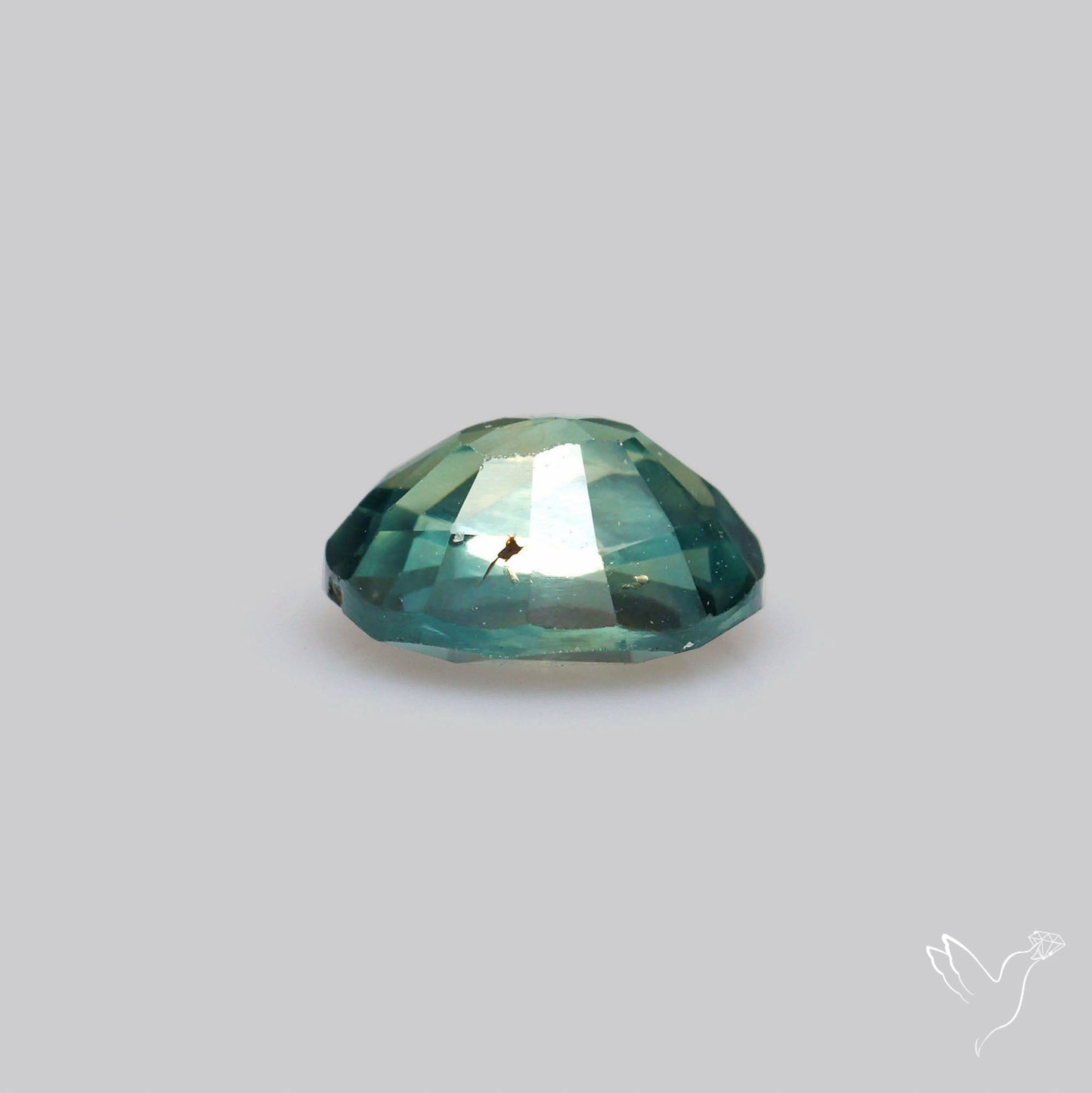 Faceted Australian Blue-Green Sapphire Natural Unheated
