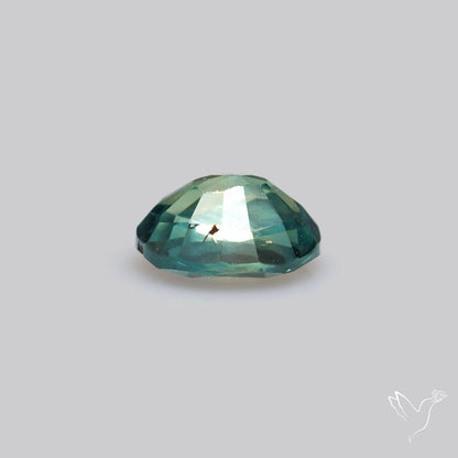 Faceted Australian Blue-Green Sapphire Natural Unheated