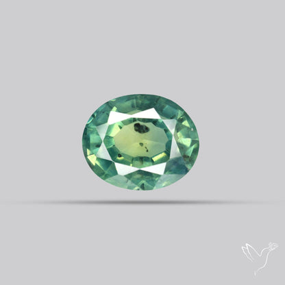 Faceted Australian Blue-Green Sapphire Natural Unheated