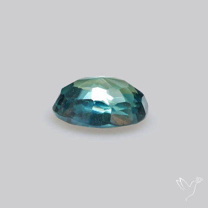 Faceted Australian Blue-Green Sapphire Natural Unheated