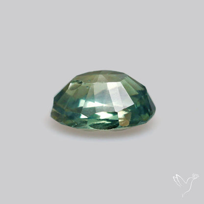 Faceted Australian Blue-Green Sapphire Natural Unheated