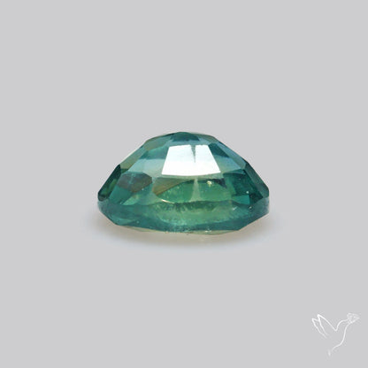 Faceted Australian Blue-Green Sapphire Natural Unheated