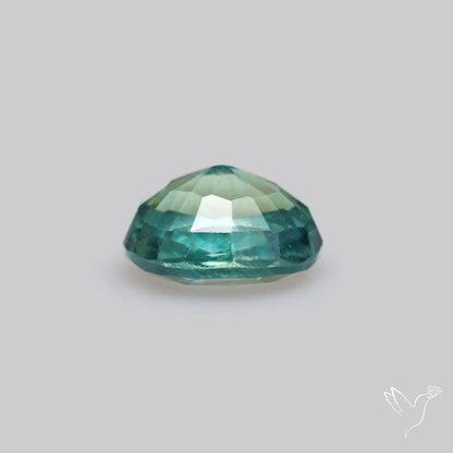 Faceted Australian Blue-Green Sapphire Natural Unheated