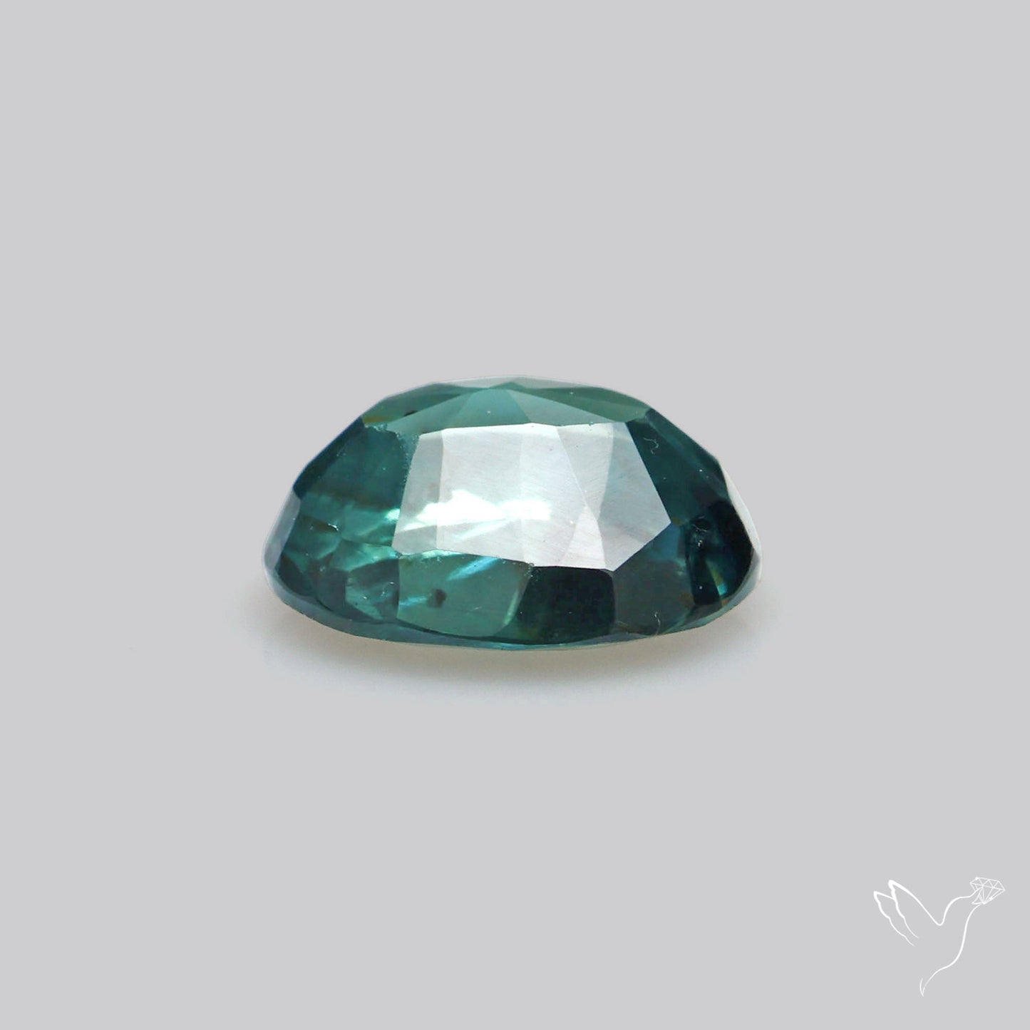 Faceted Australian Blue-Green Sapphire Natural Unheated