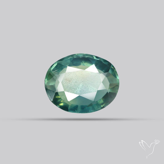 Faceted Australian Blue-Green Sapphire Natural Unheated