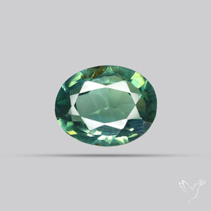 Faceted Australian Blue-Green Sapphire Natural Unheated