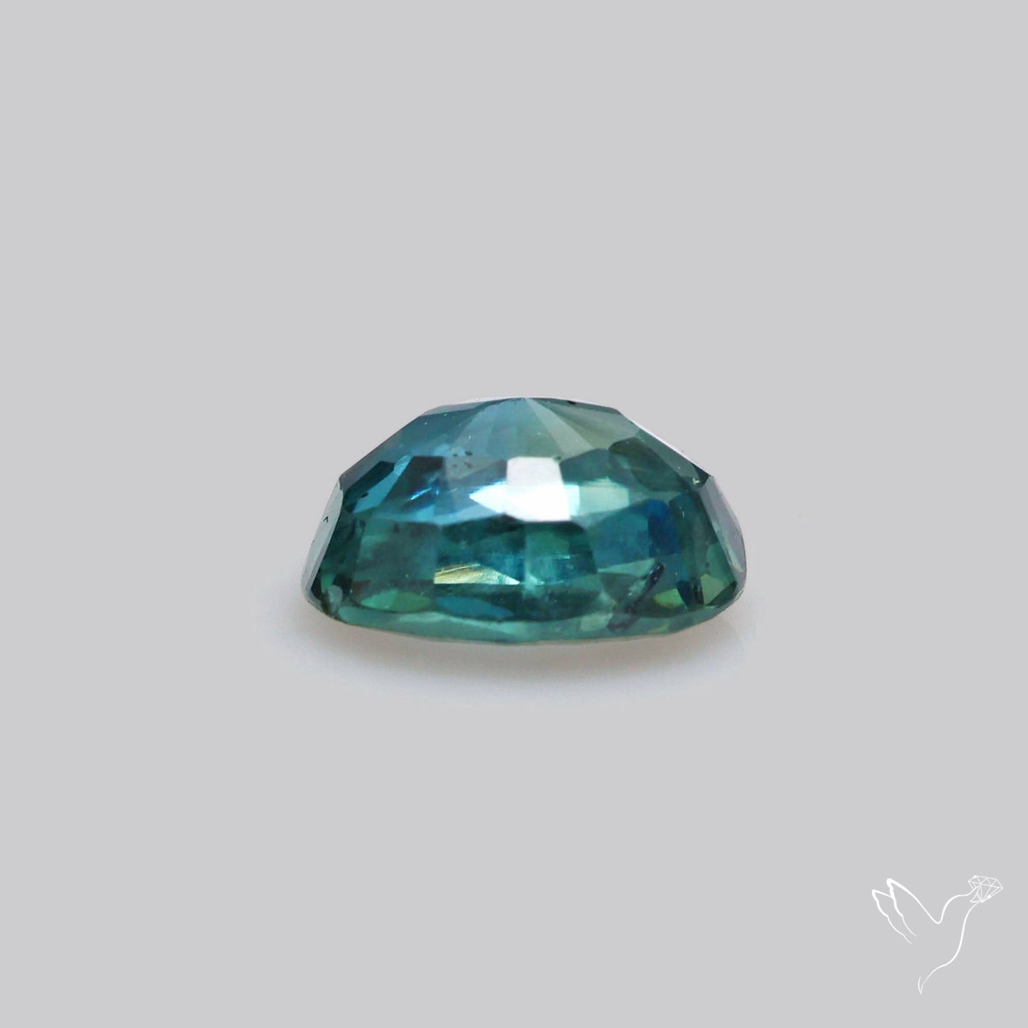 Faceted Australian Blue-Green Sapphire Natural Unheated