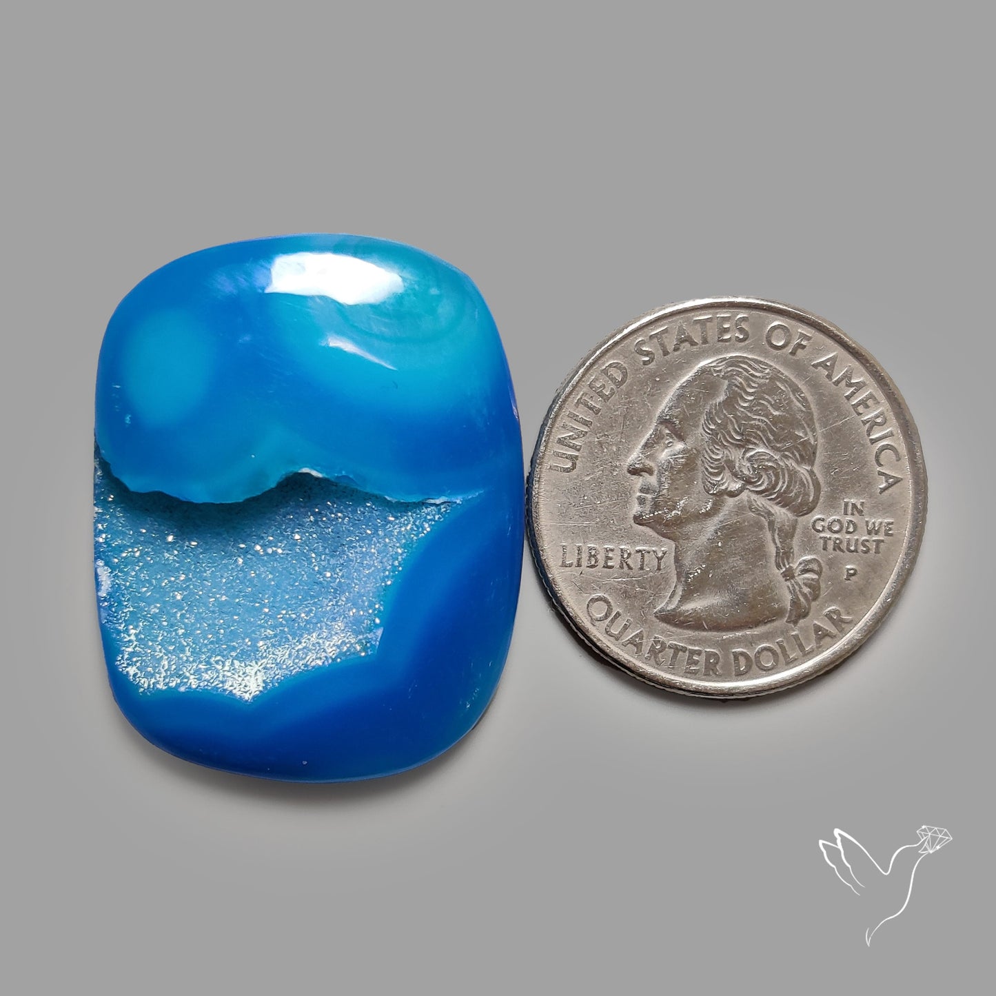 Paraiba Blue Chalcedony Druzy