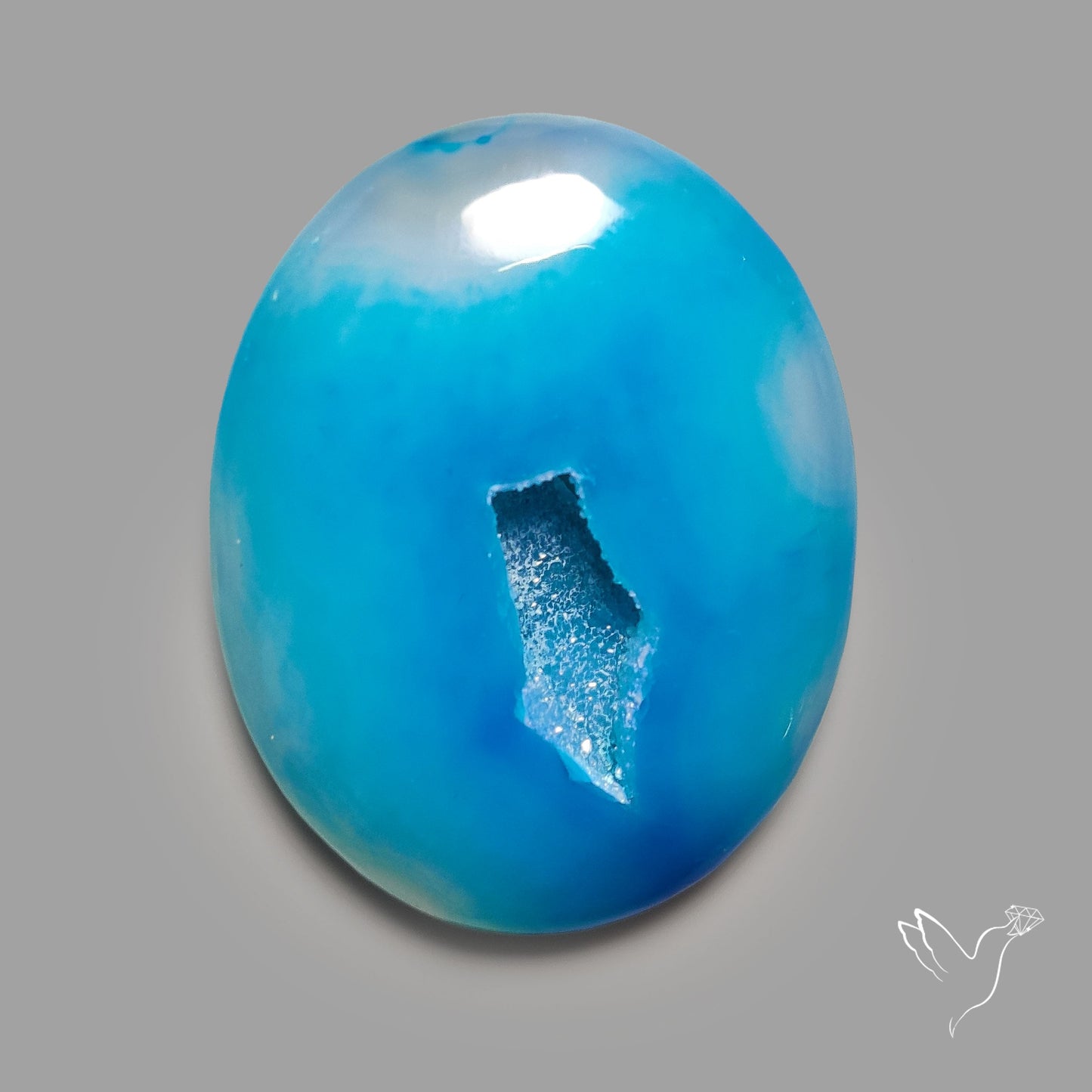 Paraiba Blue Chalcedony Druzy