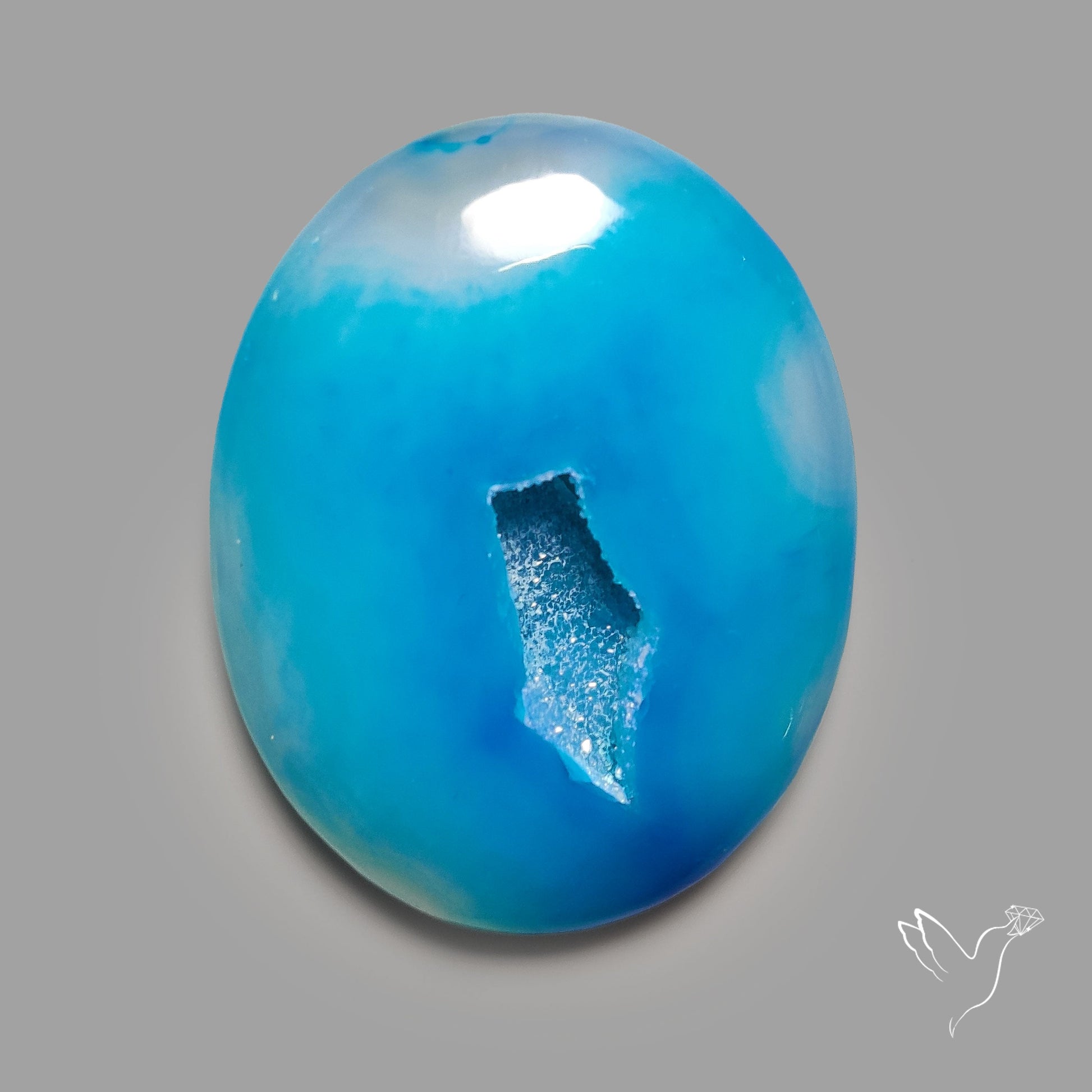 Paraiba Blue Chalcedony Druzy