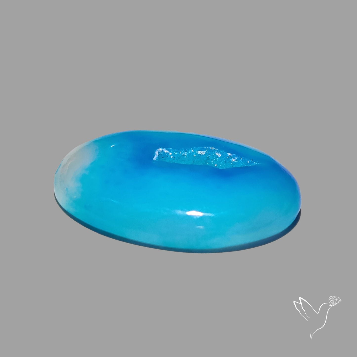 Paraiba Blue Chalcedony Druzy