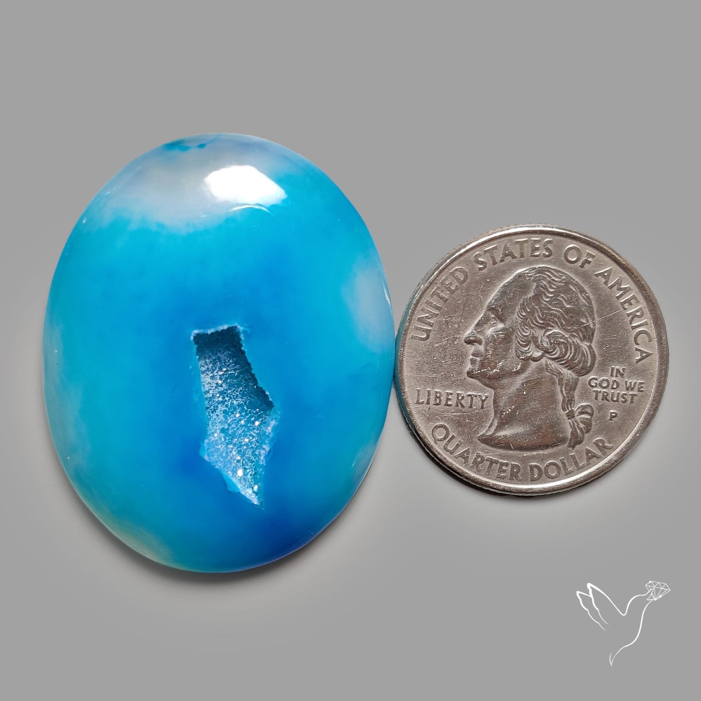 Paraiba Blue Chalcedony Druzy