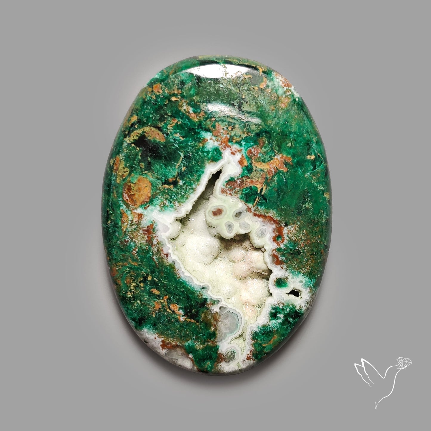 Australian Chrysocolla With Druzy Pocket