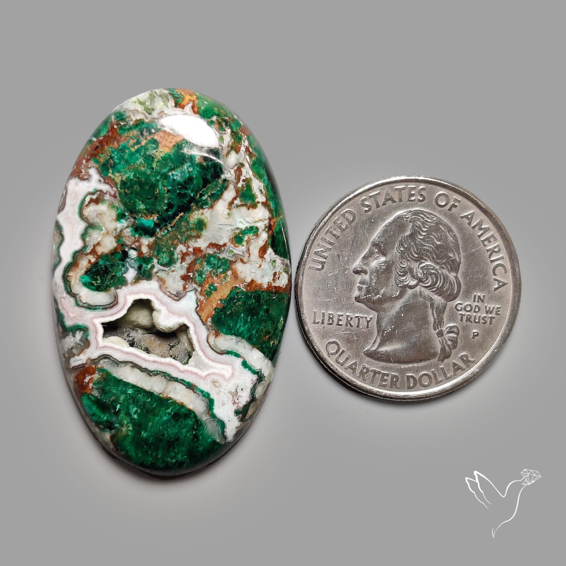 Australian Chrysocolla With Druzy Pocket