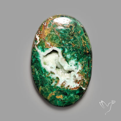 Australian Chrysocolla With Druzy Pocket