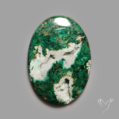 Australian Chrysocolla With Druzy Pocket