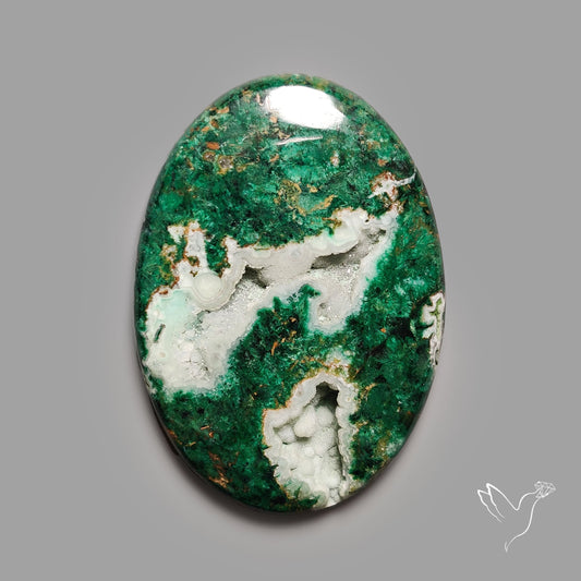 Australian Chrysocolla With Druzy Pocket