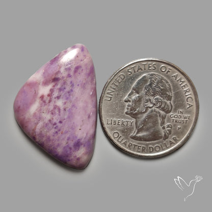 Purple Lavender Jade Cabochon