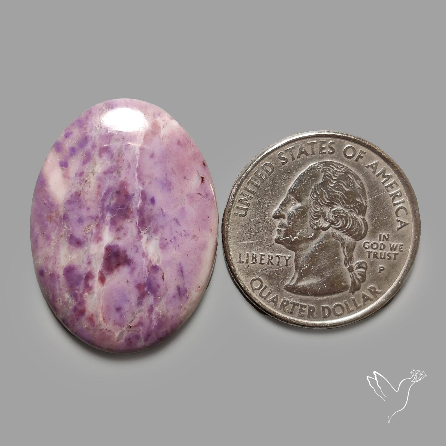 Purple Lavender Jade Cabochon