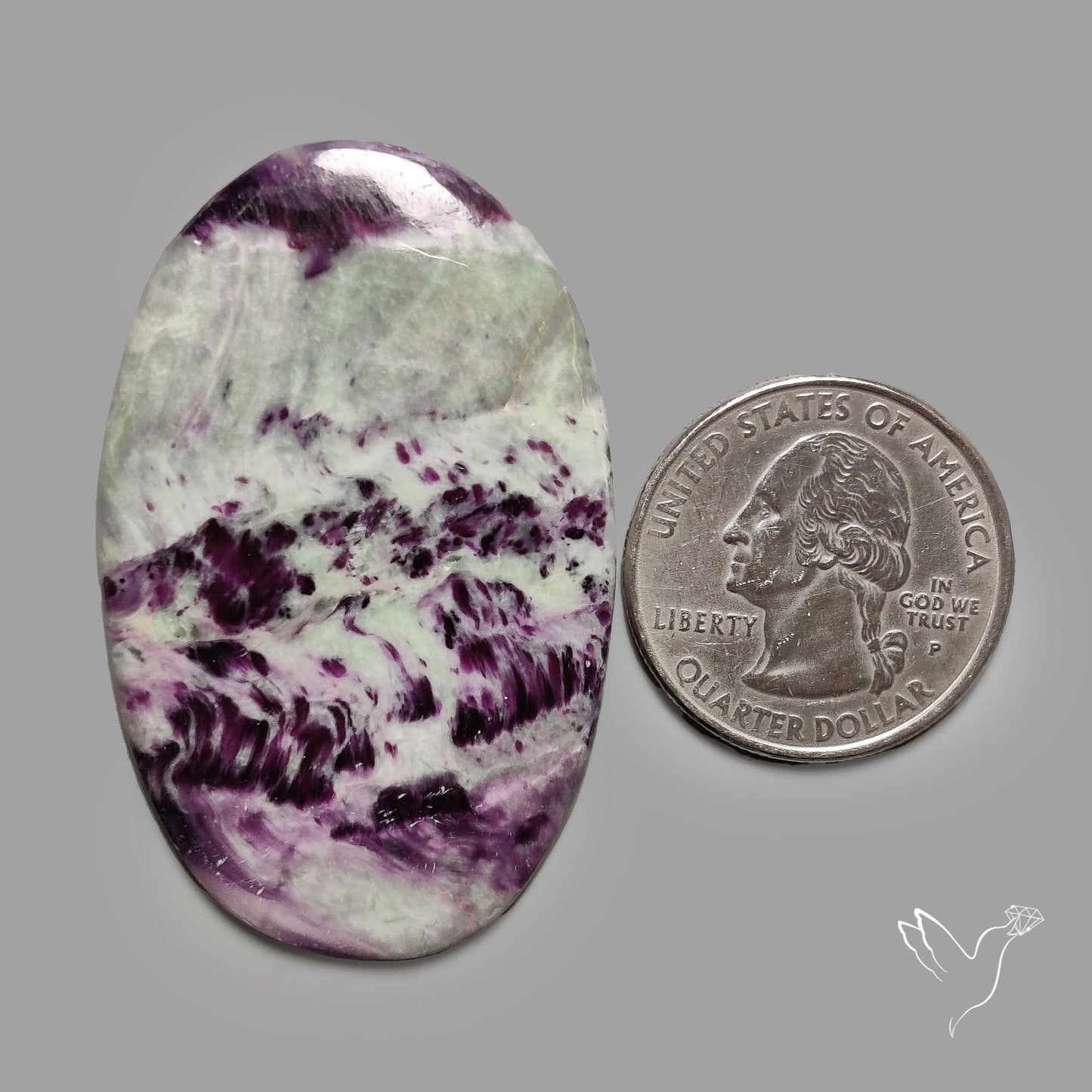 Purple Kammererite Cabochon