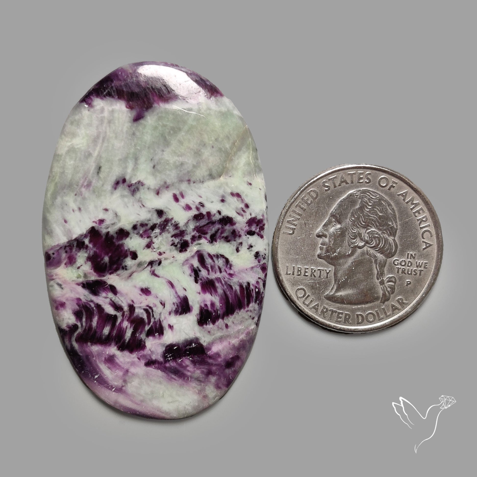 Purple Kammererite Cabochon