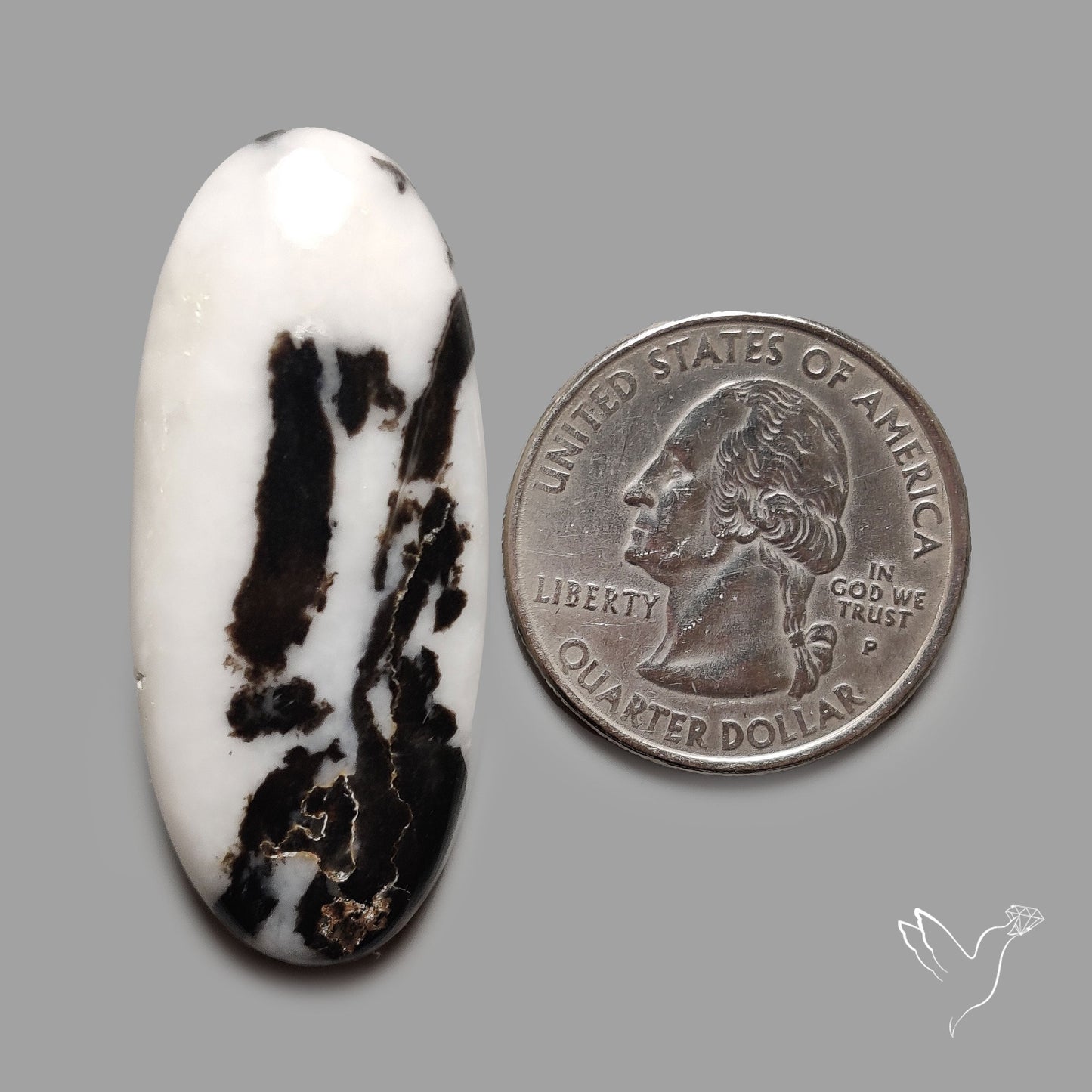 White Buffalo Turquoise Cabochon