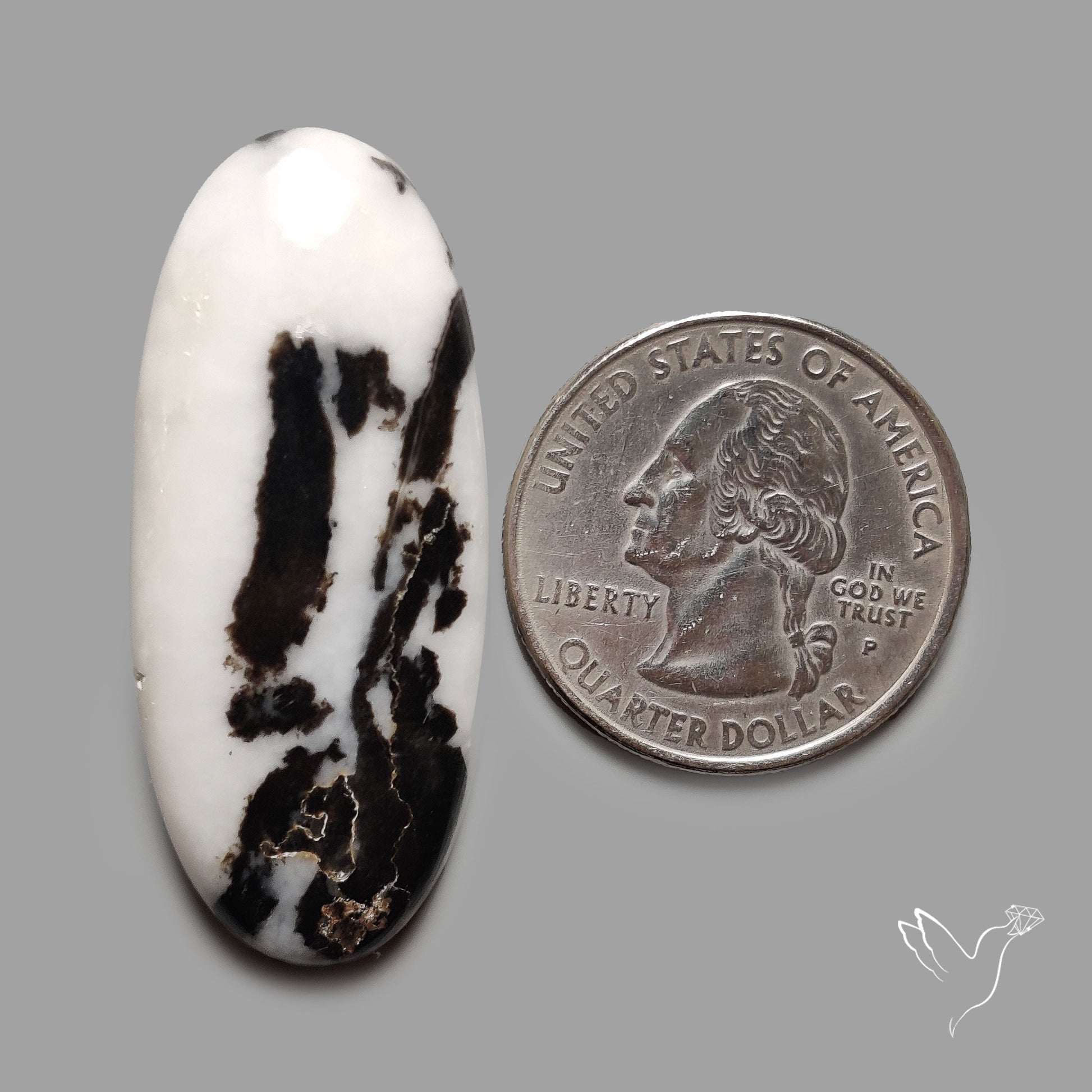 White Buffalo Turquoise Cabochon