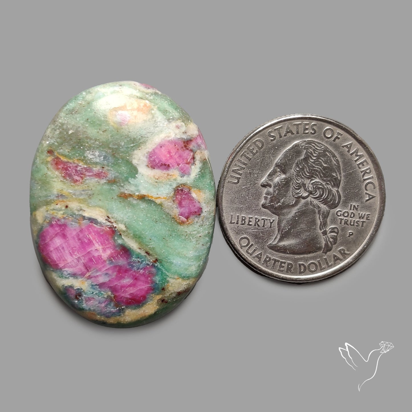 Ruby In Fuchsite Cabochon