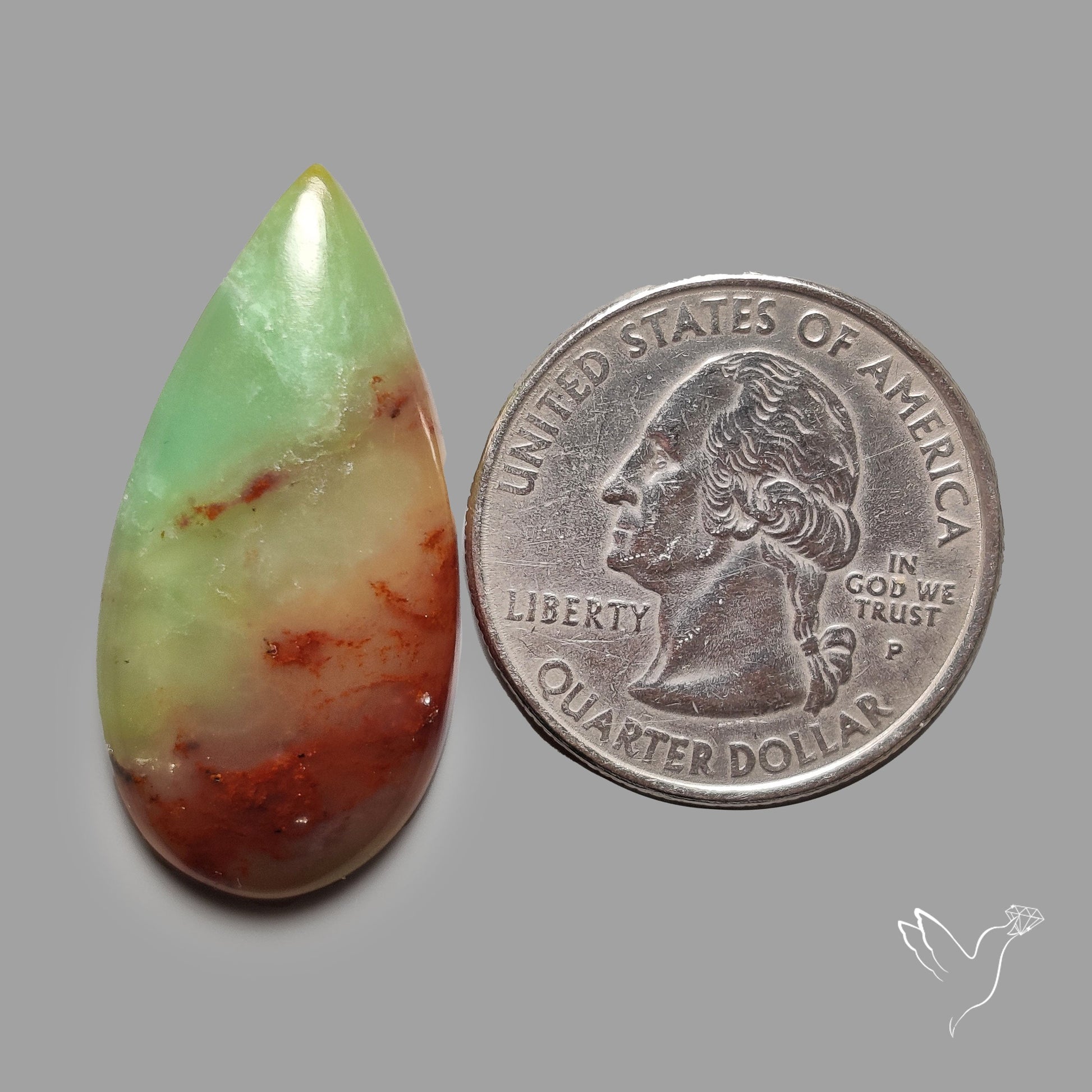 Boulder Chrysoprase Cabochon