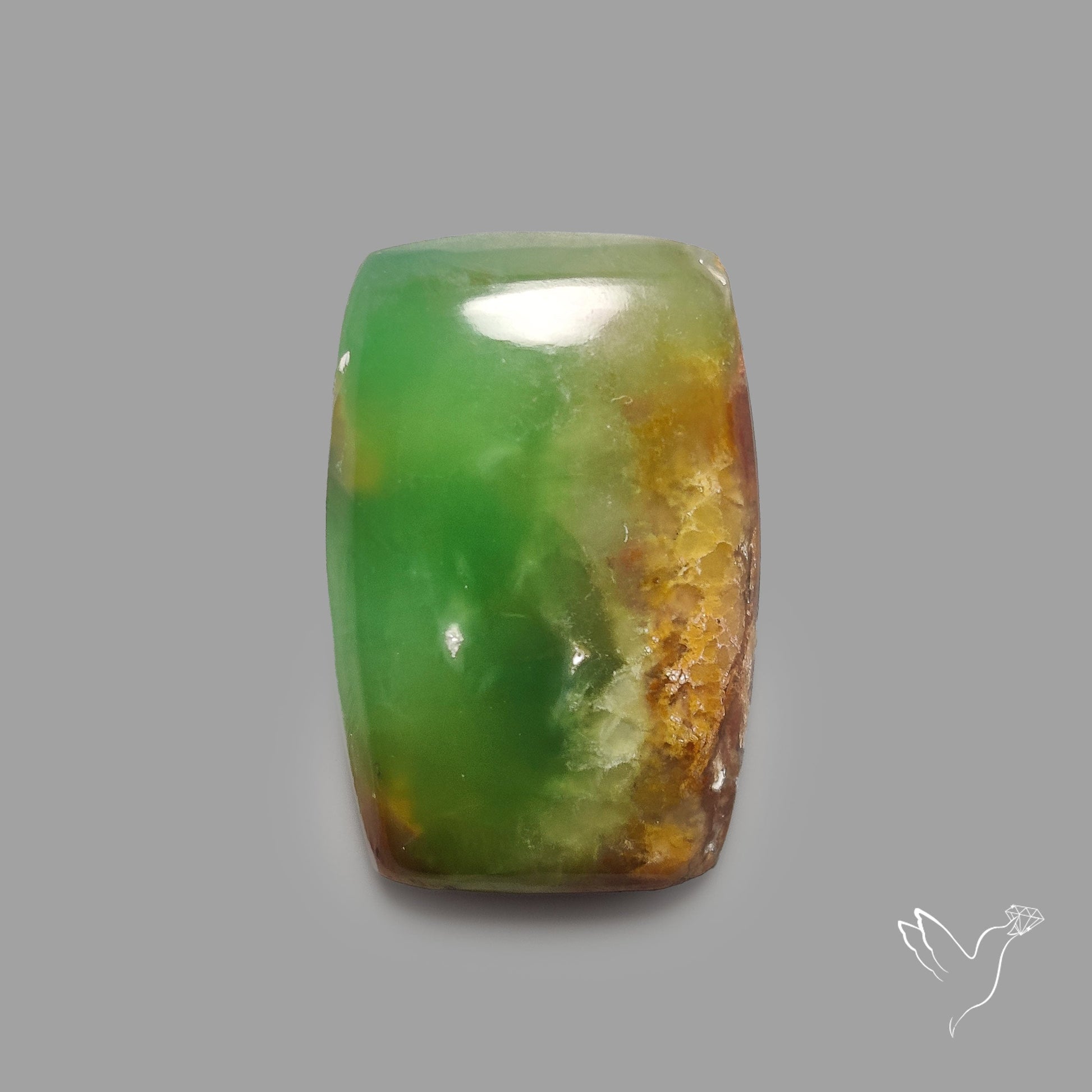 Boulder Chrysoprase Cabochon