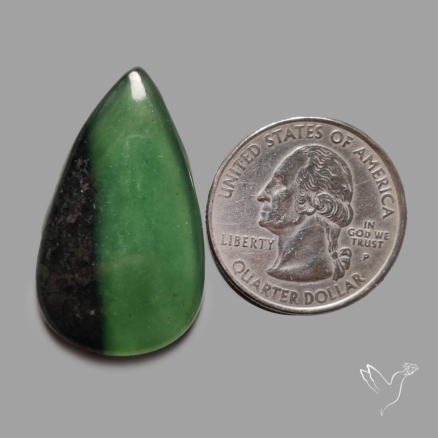 Bi-Color Serpentine Cabochon