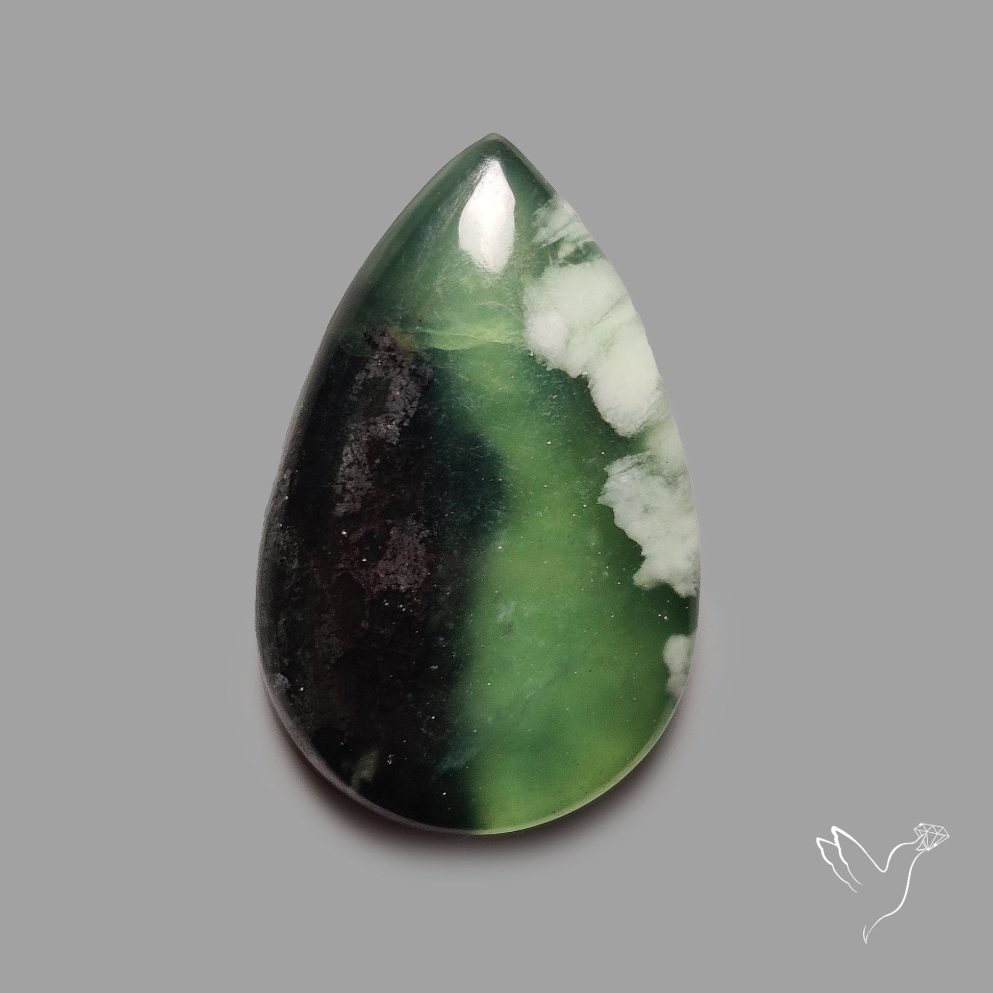 Bi-Color Serpentine Cabochon
