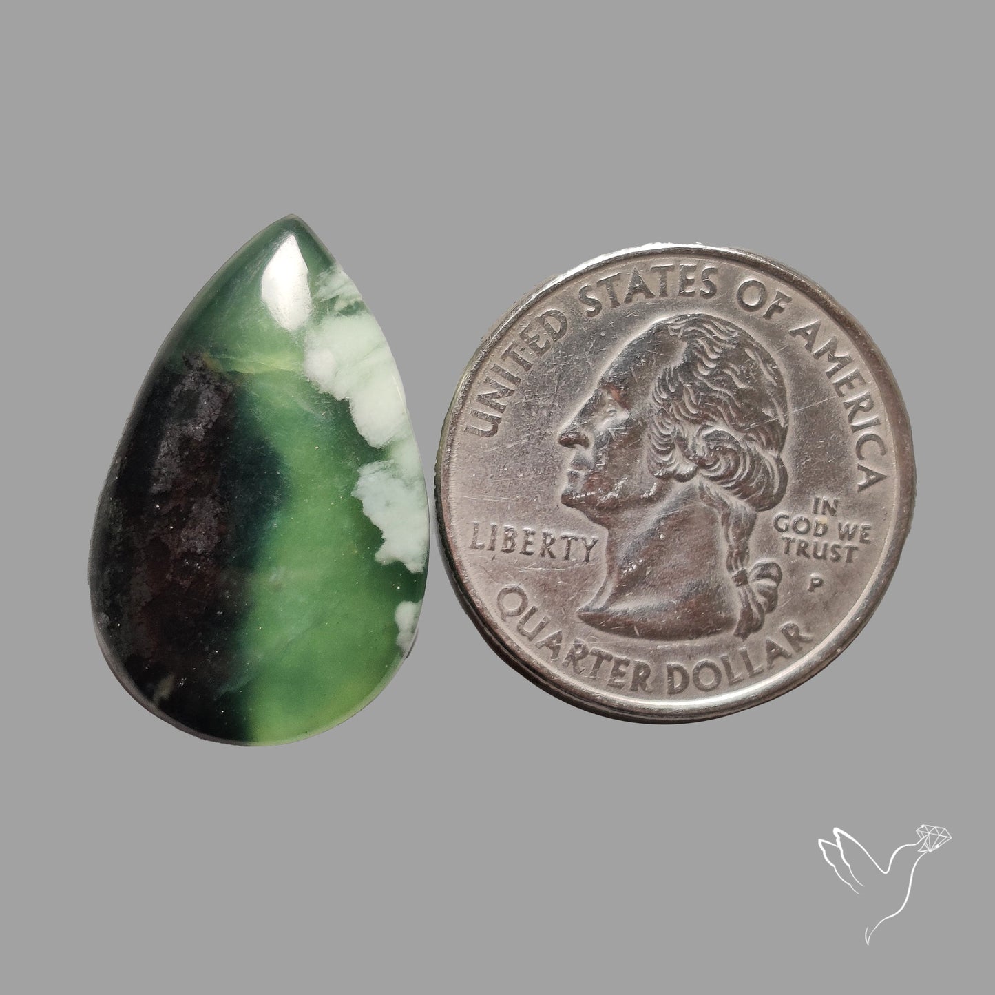 Bi-Color Serpentine Cabochon