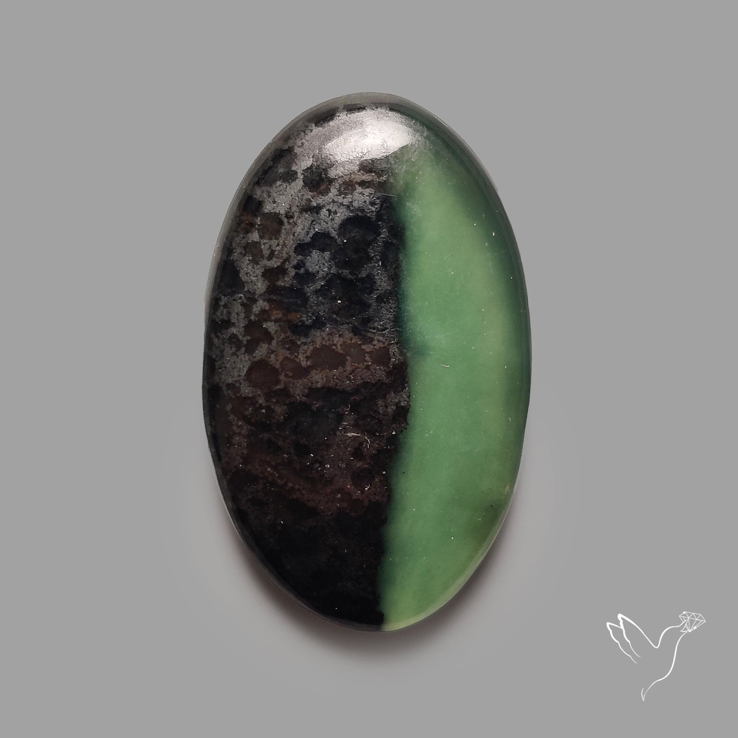 Bi-Color Serpentine Cabochon